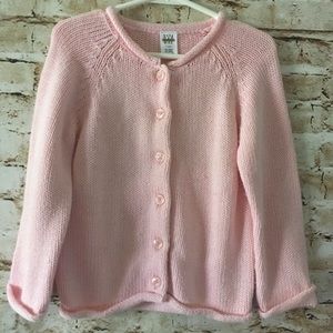 Gap size 3T/4T pink sweater cardigan, VGUC